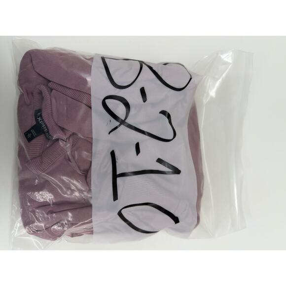 Express Womens Dress Size XL Purple Mauve Sweater Long Sleeve Open Shoulder - Picture 11 of 11